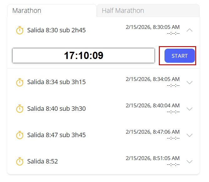 Expanded wave in the Wave editor with the clock and the Start button